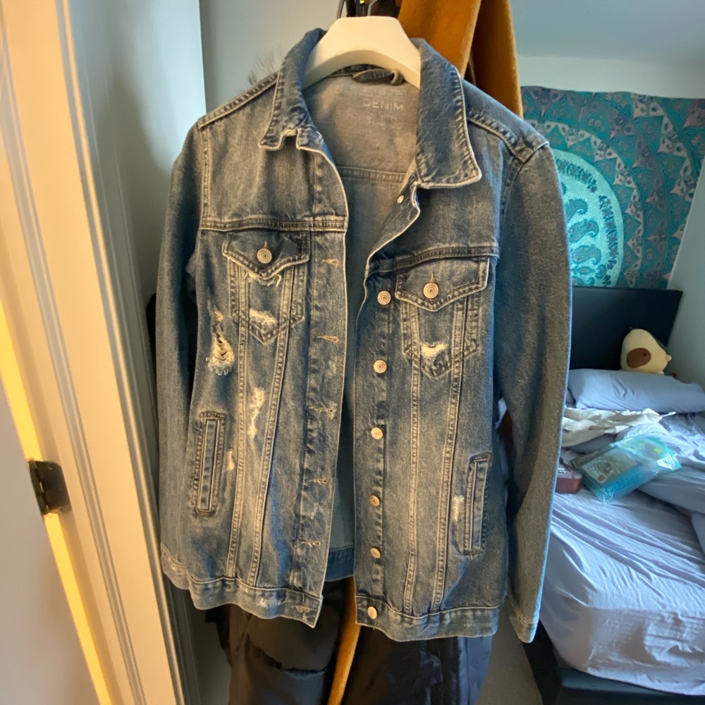 Zara oversized denim jacket